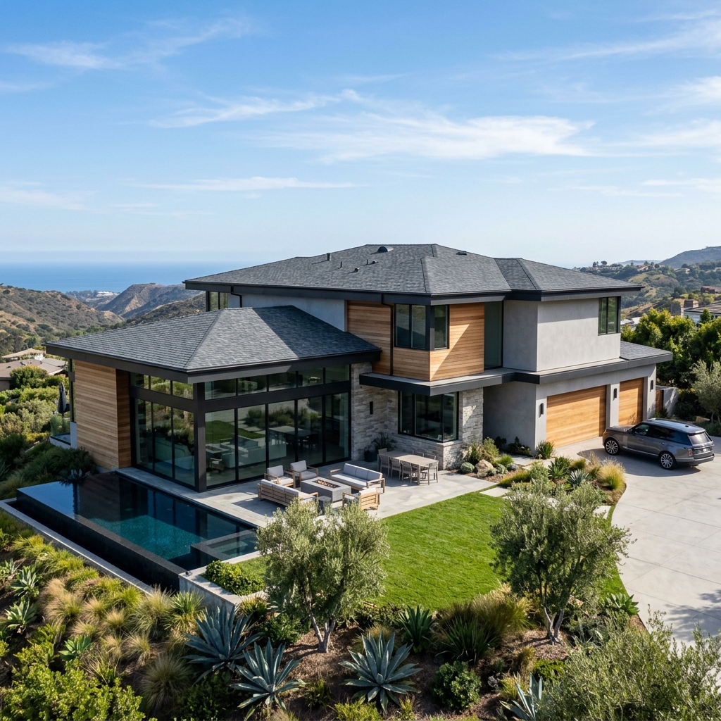Clean gray architectural asphalt shingle roofing installation